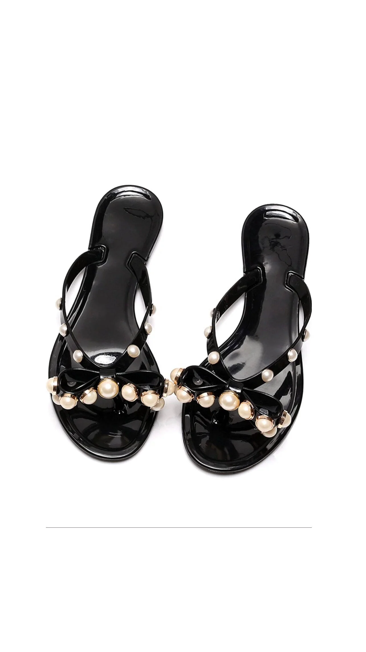 Black Bow Flip Flop 3.JPG
