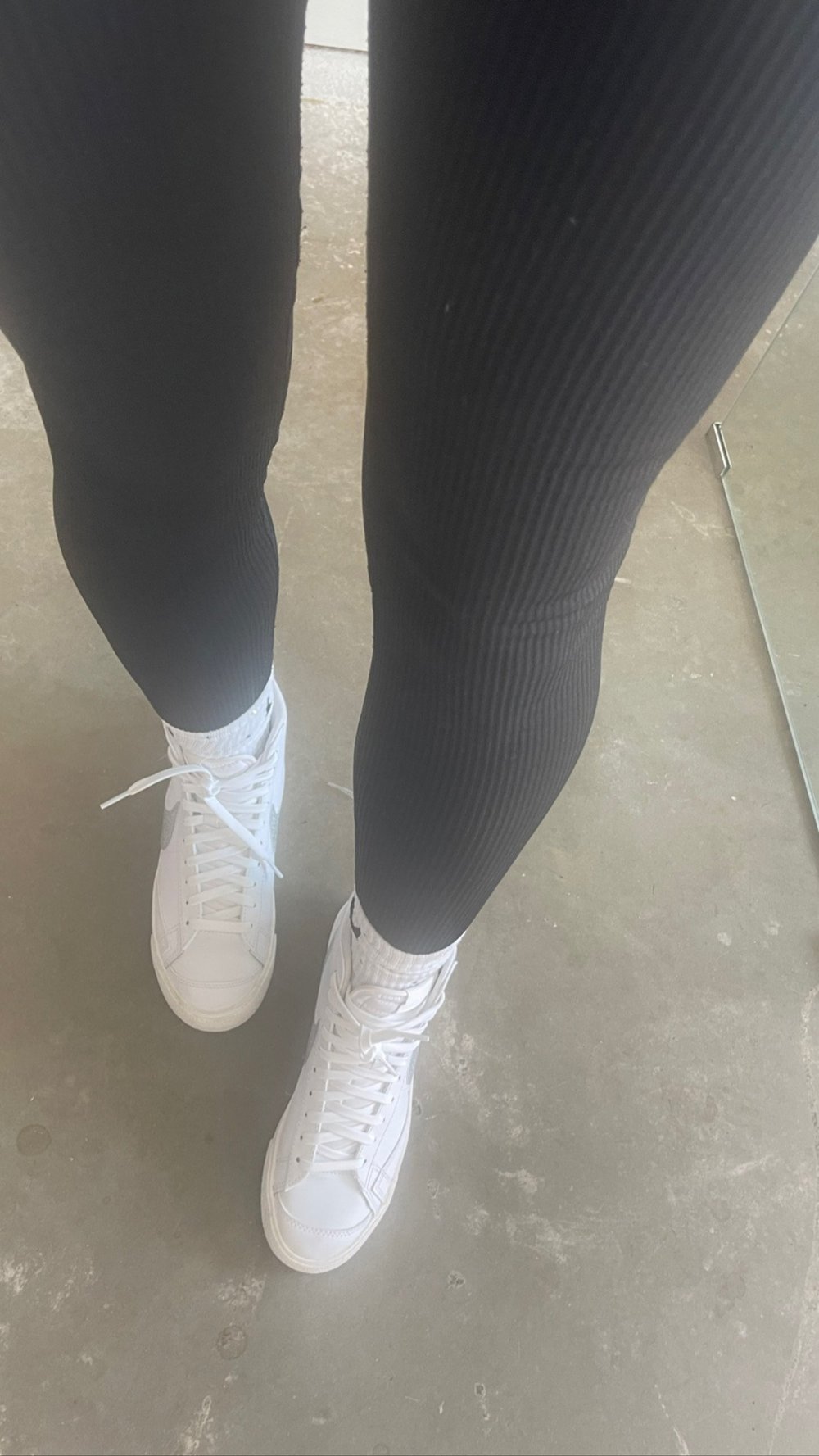 Leggings With Nike Socks Over Them Tall Socks Over Leggings