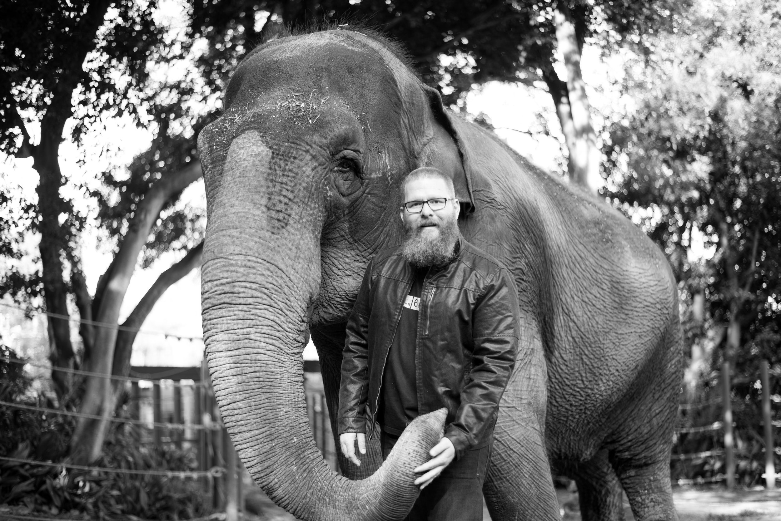 Tricia With Artist (Perth Zoo)
