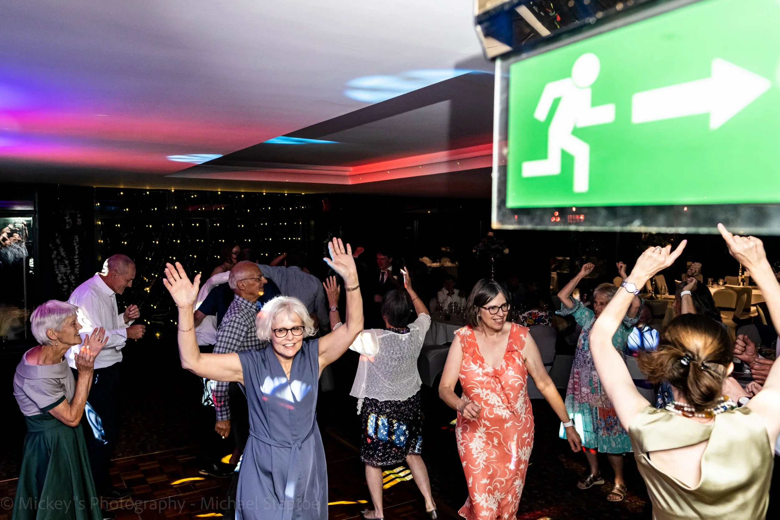 family and friends on the dance floor dancing and having fun!