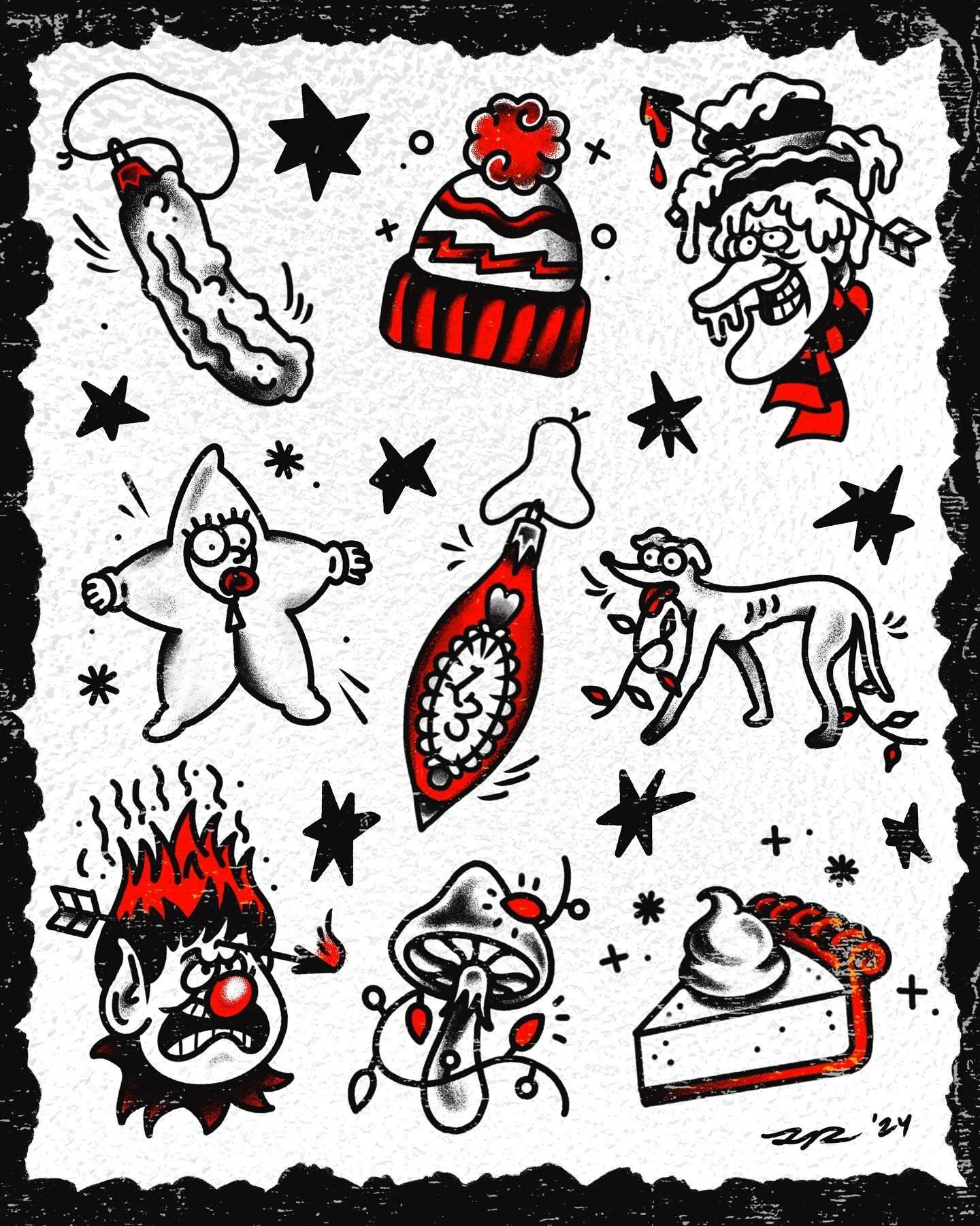 Ho ho ho how about these flash sheets?? 🎅

We are thrilled to unveil these festive af designs for this Friday 🎄Our artists have been working like busy lil elves on these! 

We know we have (several) favorites on every sheet. Which designs spark the