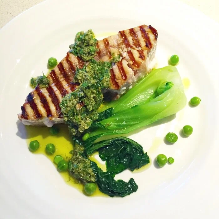griddled swordfish & salsa verde — jane lovett.