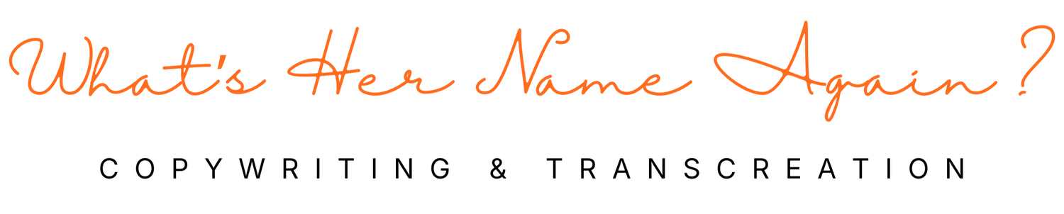 What's Her Name Again?