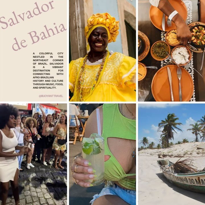 In one month, we&rsquo;ll be in the Blackest city outside of Africa, Salvador de Bahia, Brazil, connecting our kinfolk with cool people, places and businesses 🇧🇷🪮

Here&rsquo;s a sneak peek of what&rsquo;s in store:

🇧🇷 A island-hopping boat day