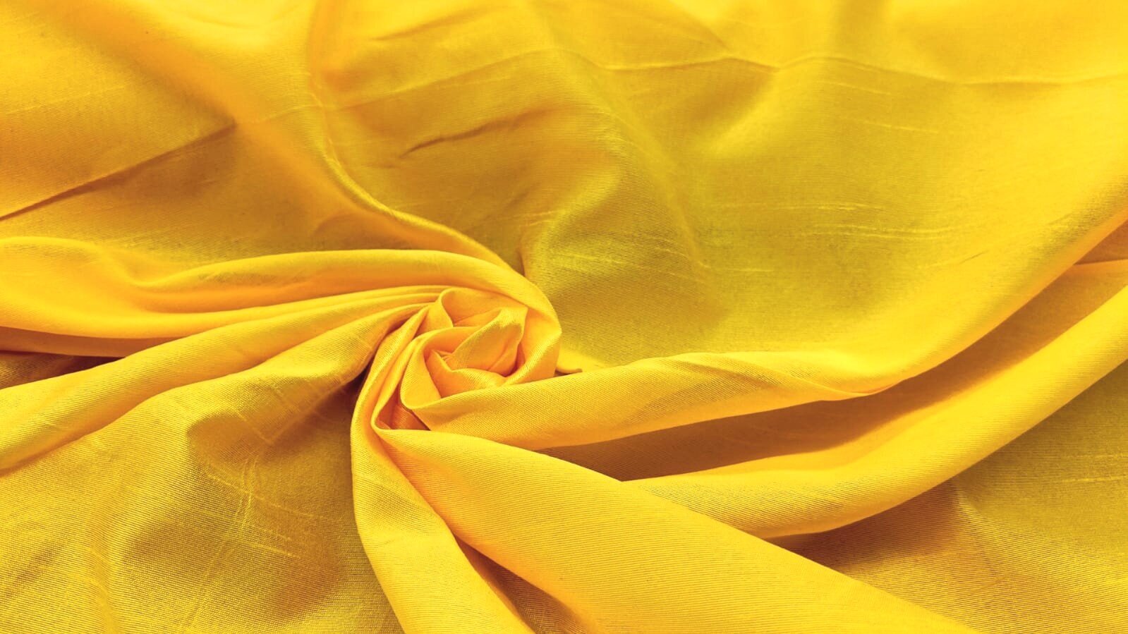 Yellow Pure Cotton Silk UK