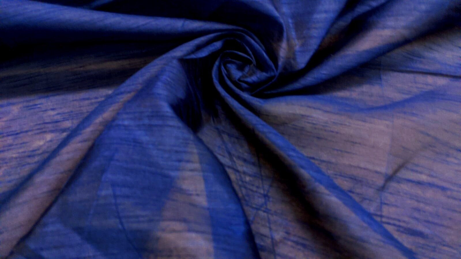 Navy Pure Cotton Silk UK