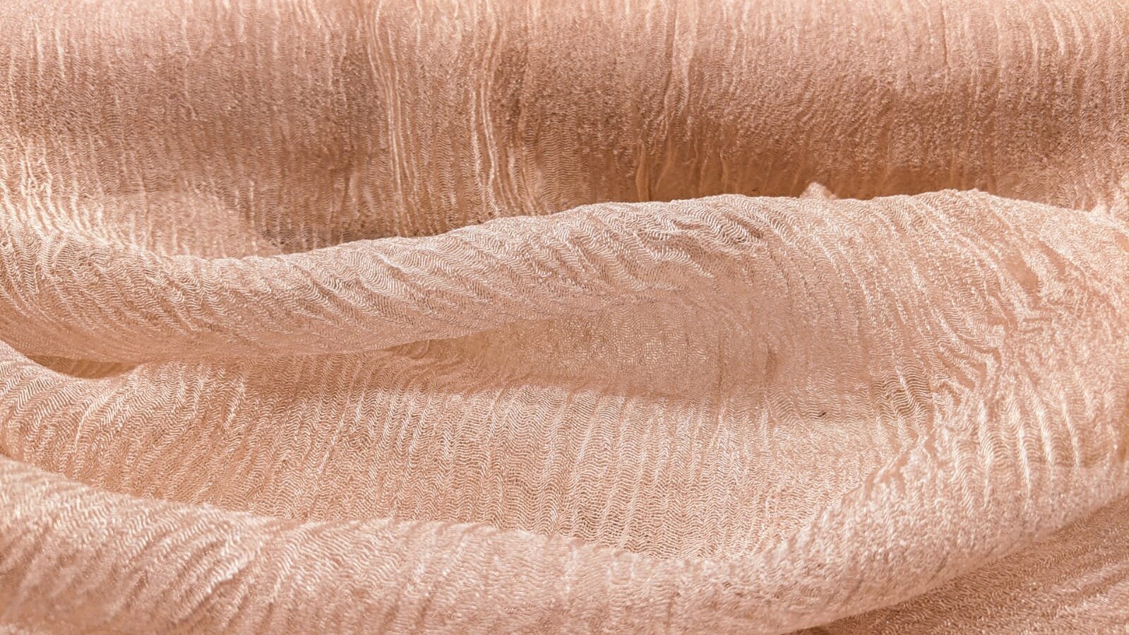 Rose Gold Silk Organza