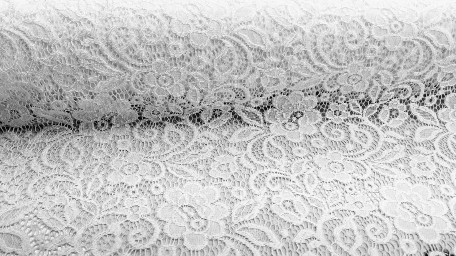 White Stretch Lace