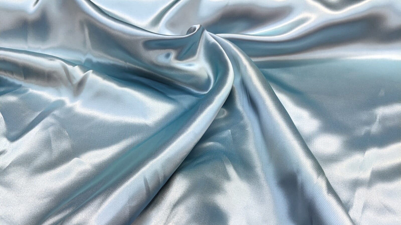 Ice Blue Acetate Satin