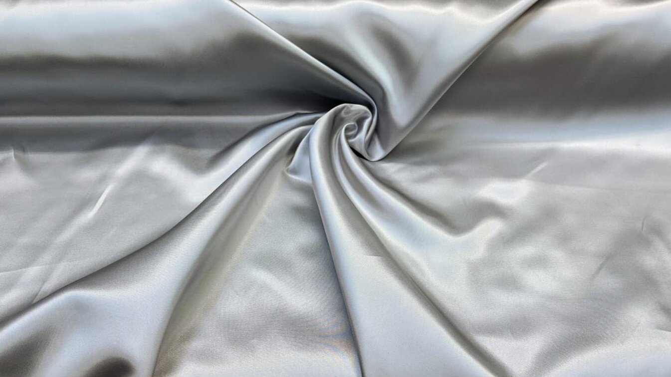 Grey Acetate Satin
