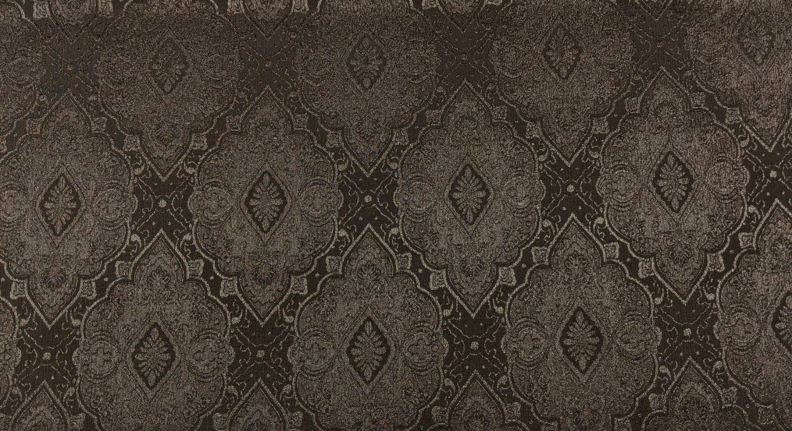 Black Geometric Satin Jacquard