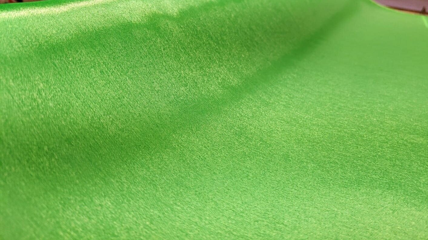 Light Green Twinkle Satin