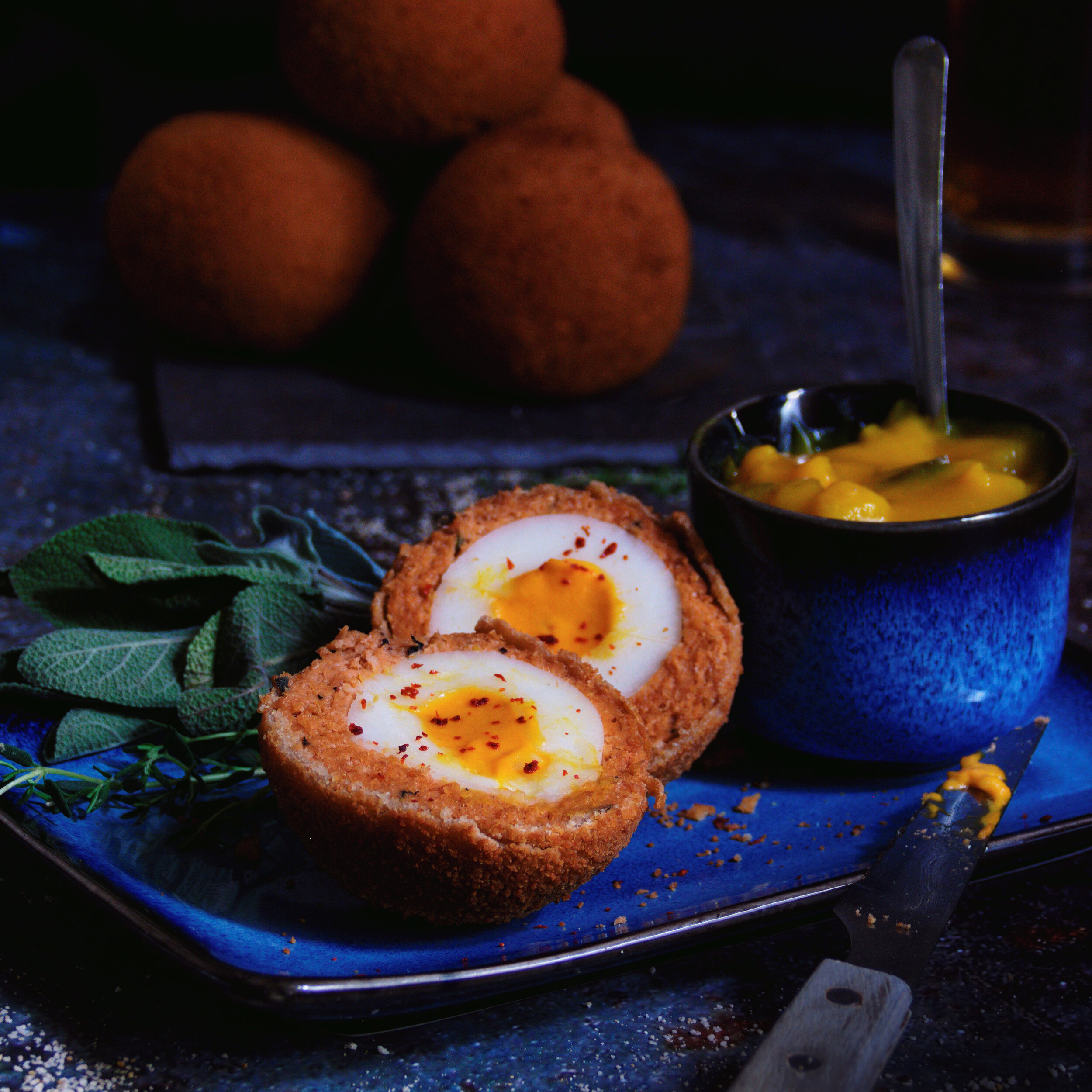 Vegan Scotch eggs 🥚 with soft 'yolk'! — Ticho's Table