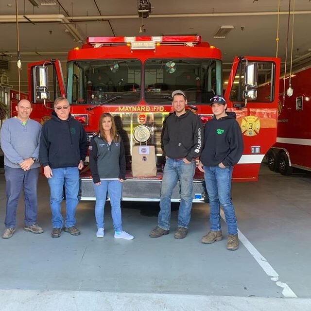 Thank you Willie's Bagel Cafe for showing your support to Maynard Volunteer Fire Dept. with your amazing bagles you donated to us this morning.