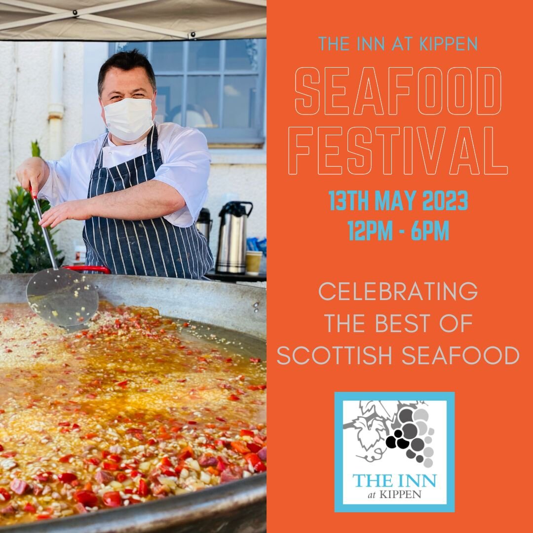 🦞 Come and join us on 13th May 12-6pm for our Seafood Festival... 
Enjoy, Live Acoustic Music from The Average White Van Band. Choose from Platters of Fresh Scottish Shellfish, Giant pans of
Paella, Fine Wines, Cold Beers and Kids Crafts for a
fun a