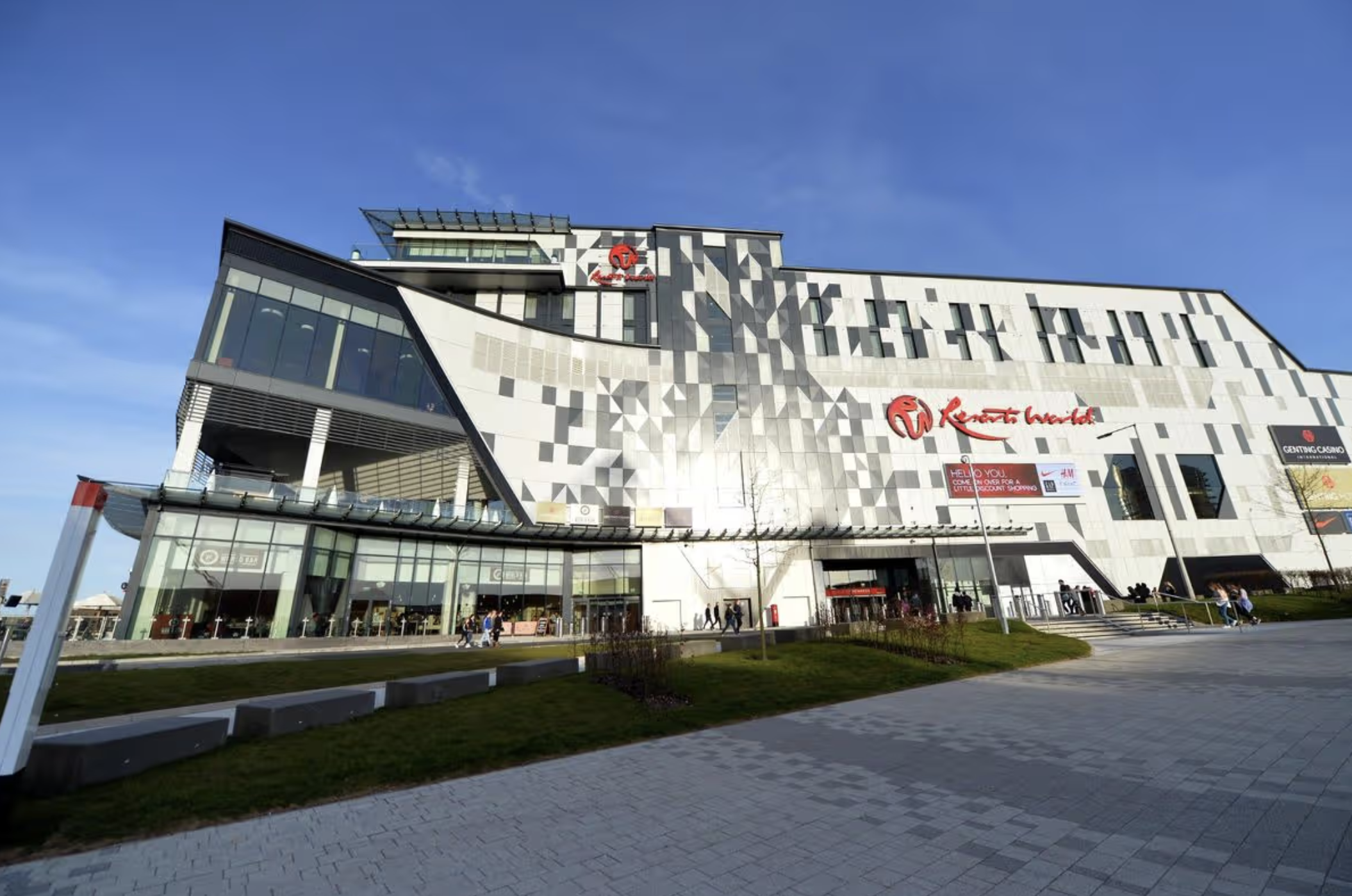 Advertising at Resorts World Birmingham.