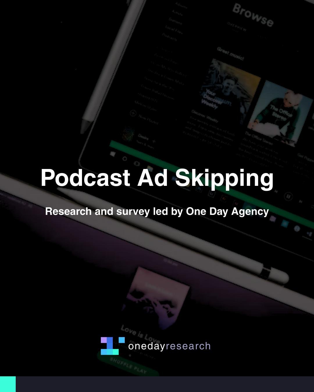 60% skip the ads 🎧

We have conducted our own research into podcast ad skipping and listener behaviour, and yes, we were surprised by the numbers too.

Surveying 1,000 active podcast listeners in the UK, we mapped how people really experience audio 