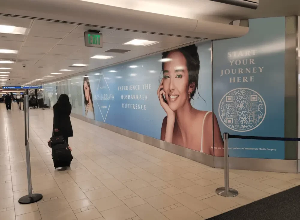 Billboards at Paris Charles de Gaulle Airport