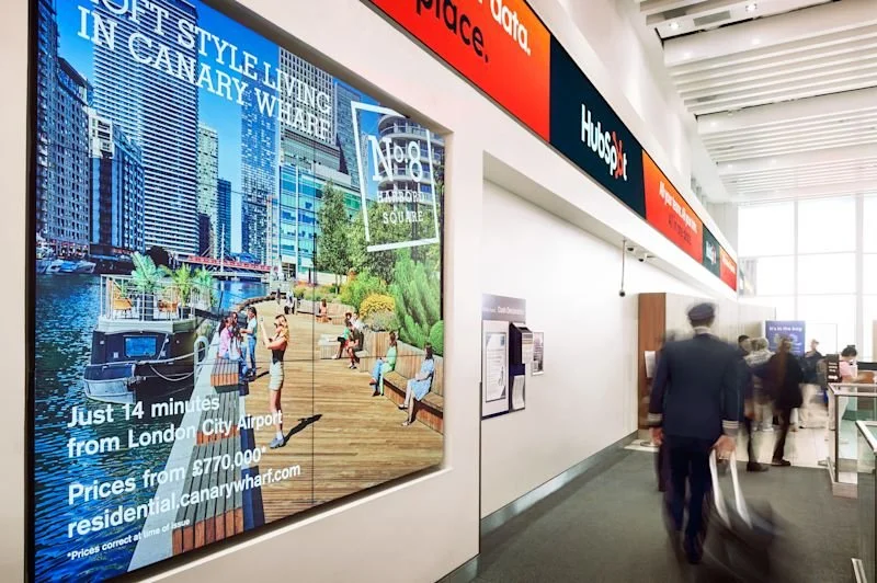 London City Airport Digital Screens