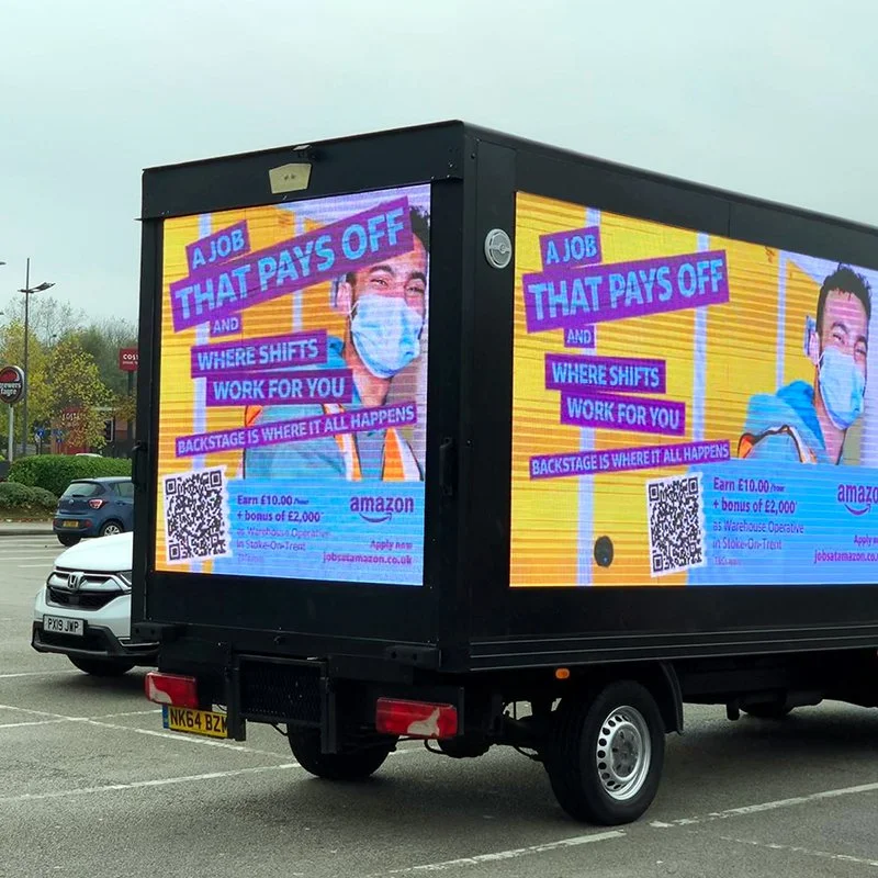 Side and Rear Digital Van Ads