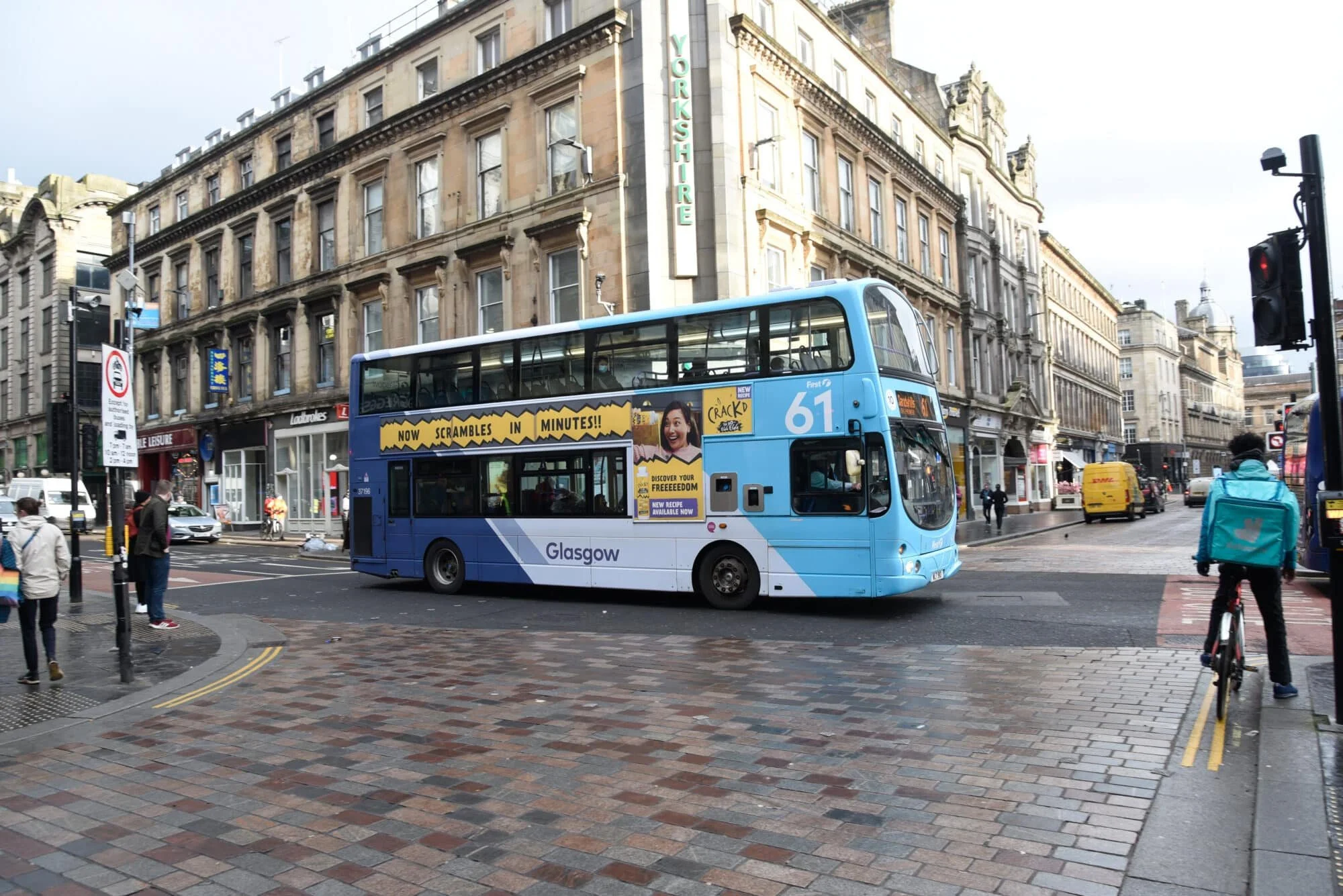 Bus advertising in Glasgow