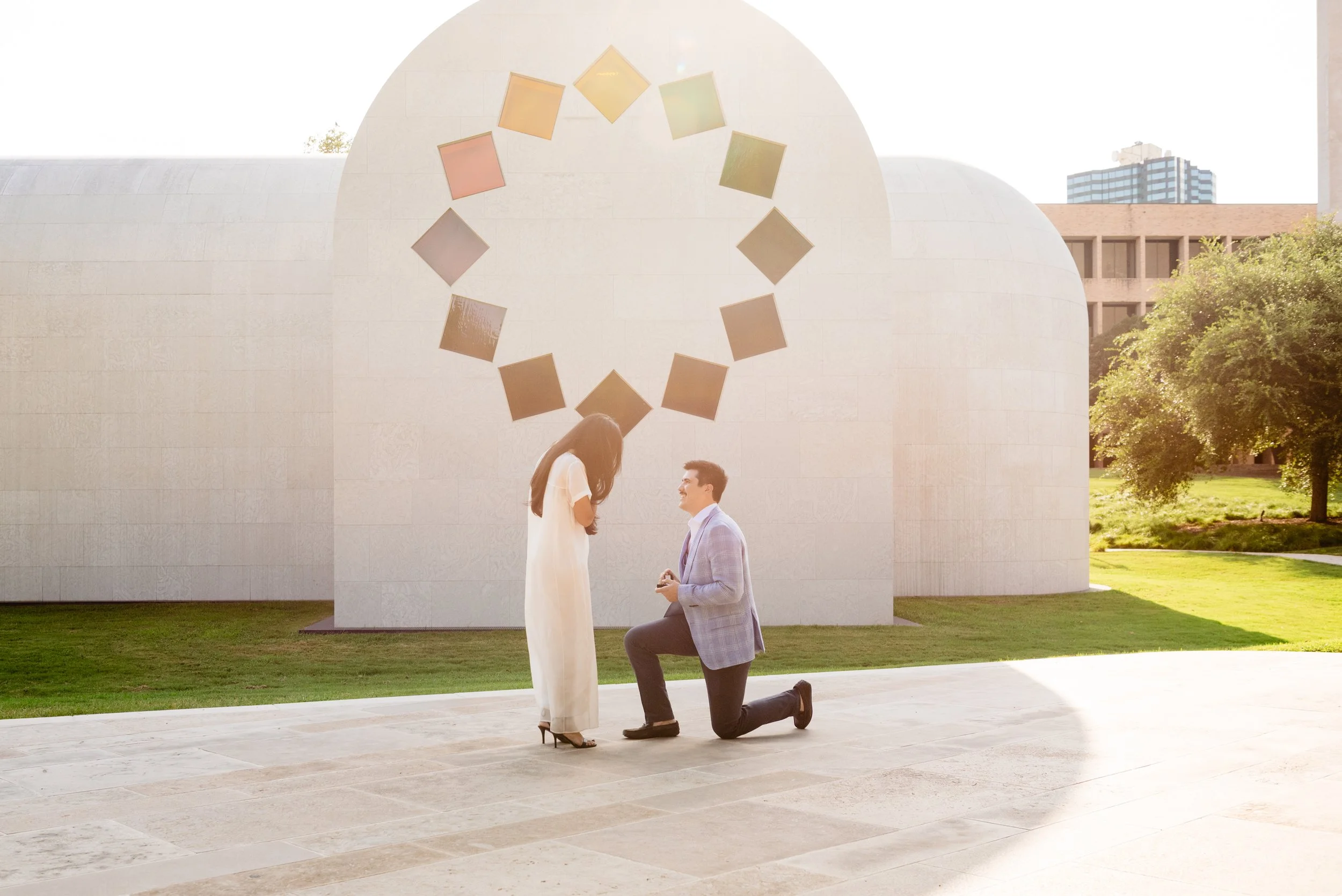 A Surprise Proposal at the Blanton Museum