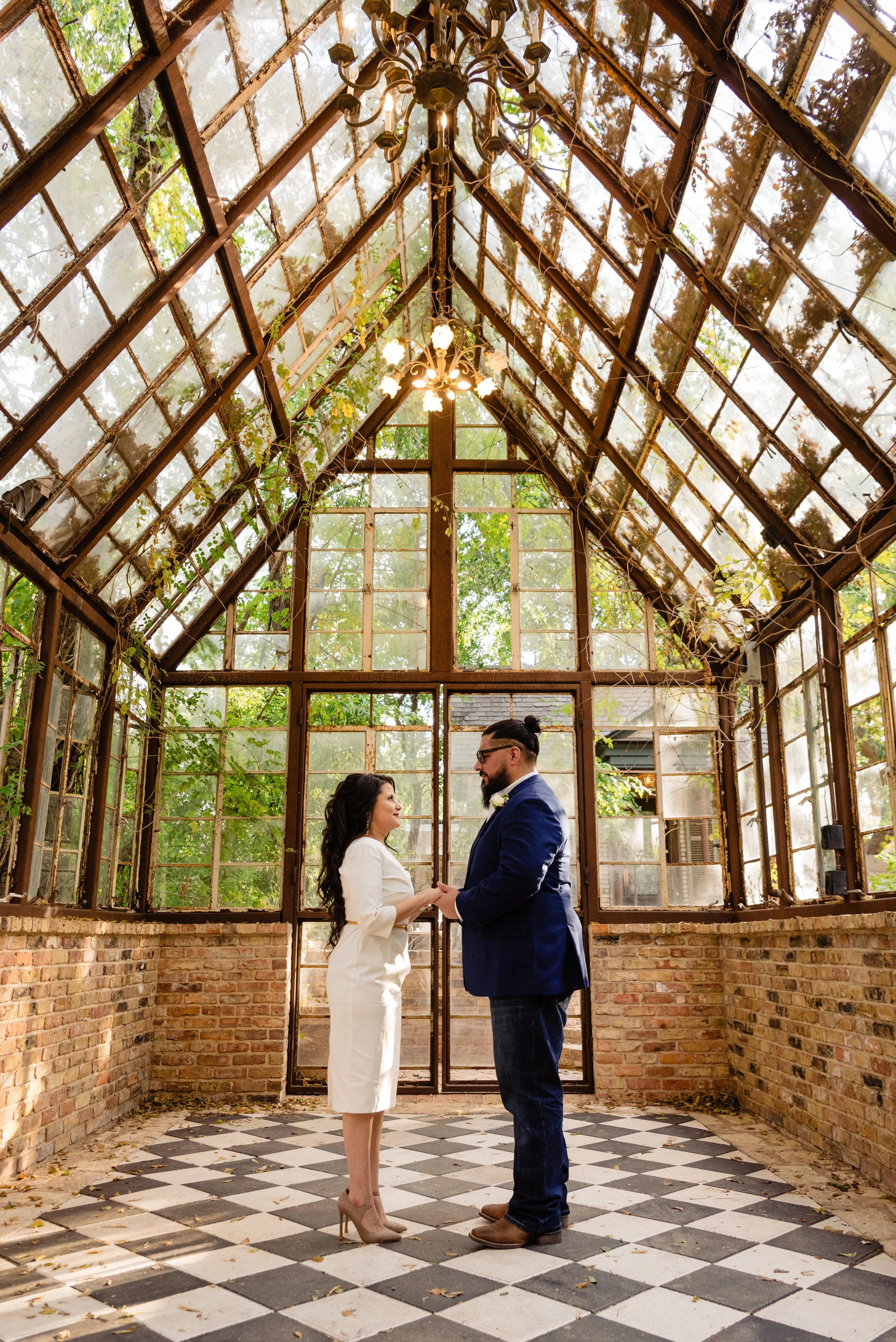  Newlyweds enjoying their Austin elopement ceremony 