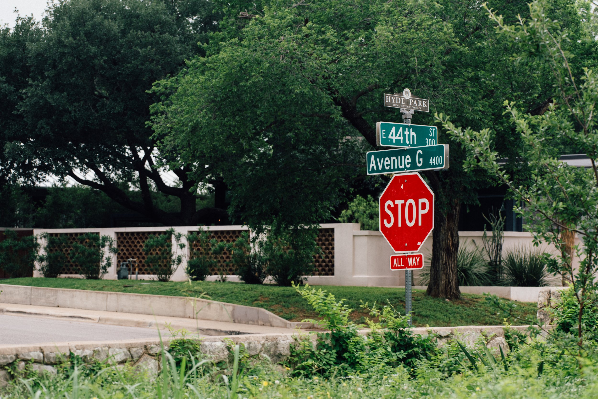  Hyde Park intersection in Austin, TX 