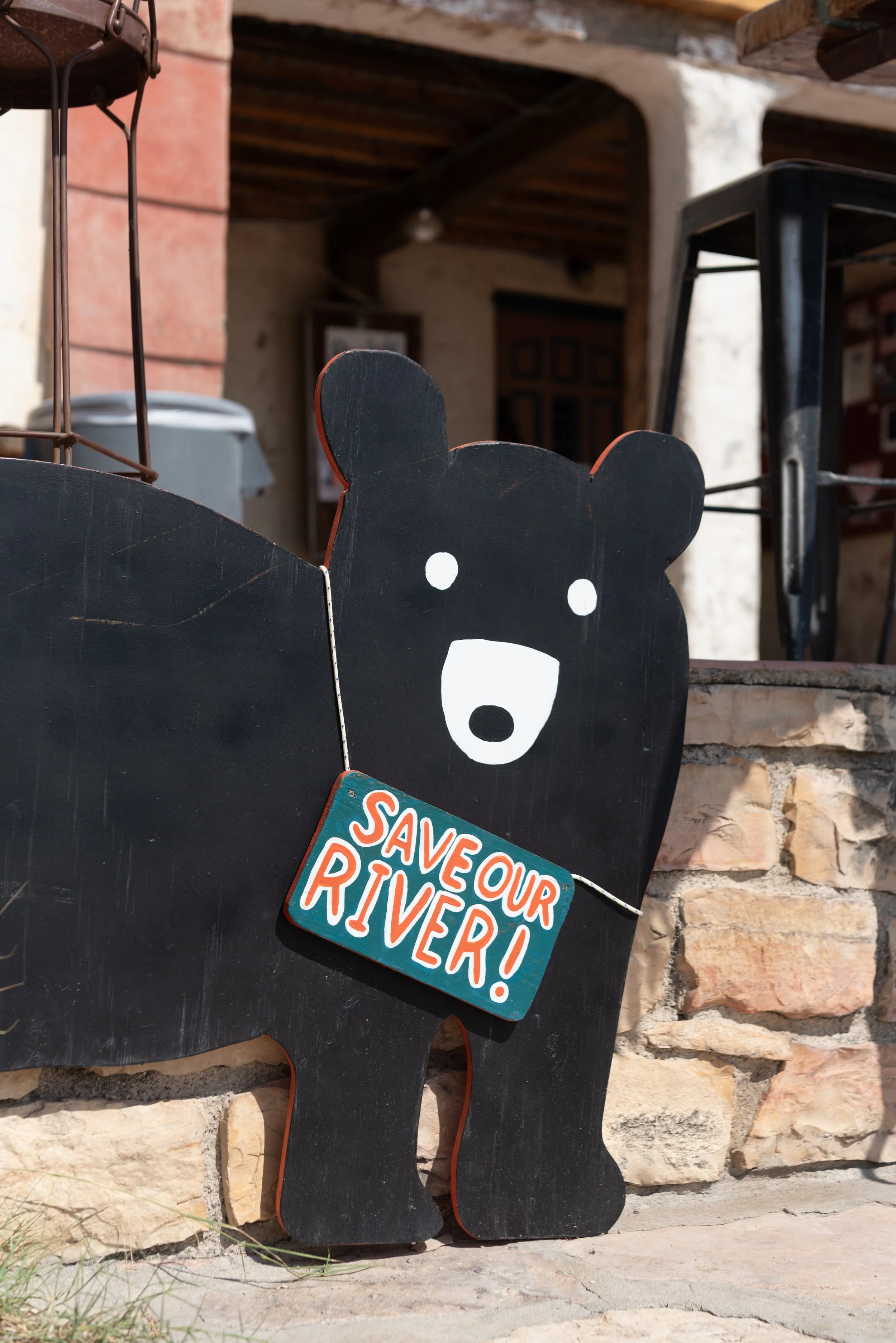  Save our river bear statue 