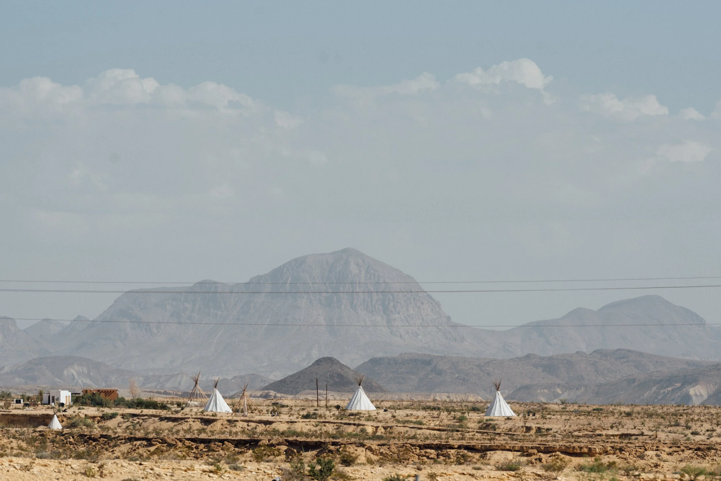 teepees in West Texas