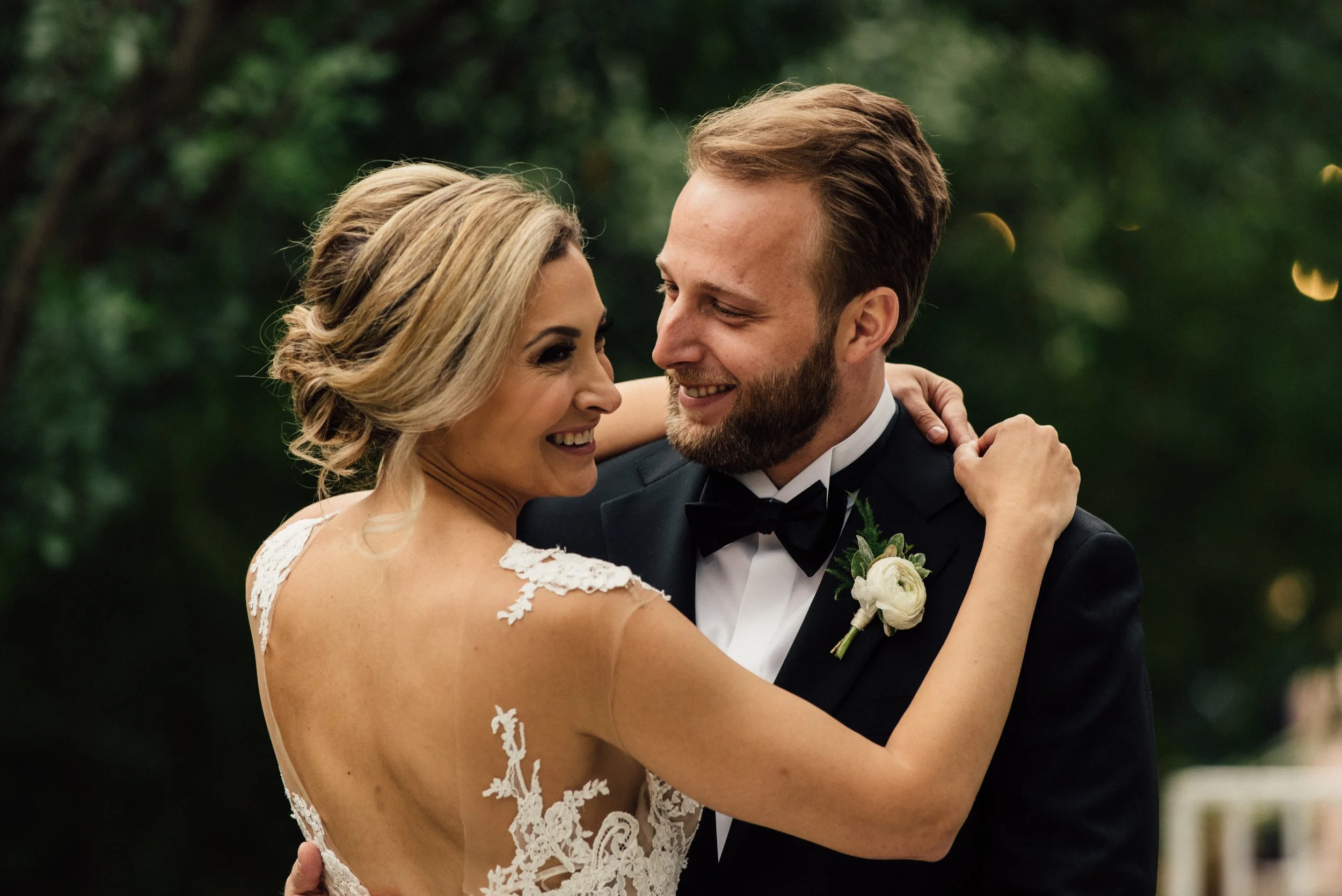 An Austin wedding photographer captured the perfect moment between these newlyweds