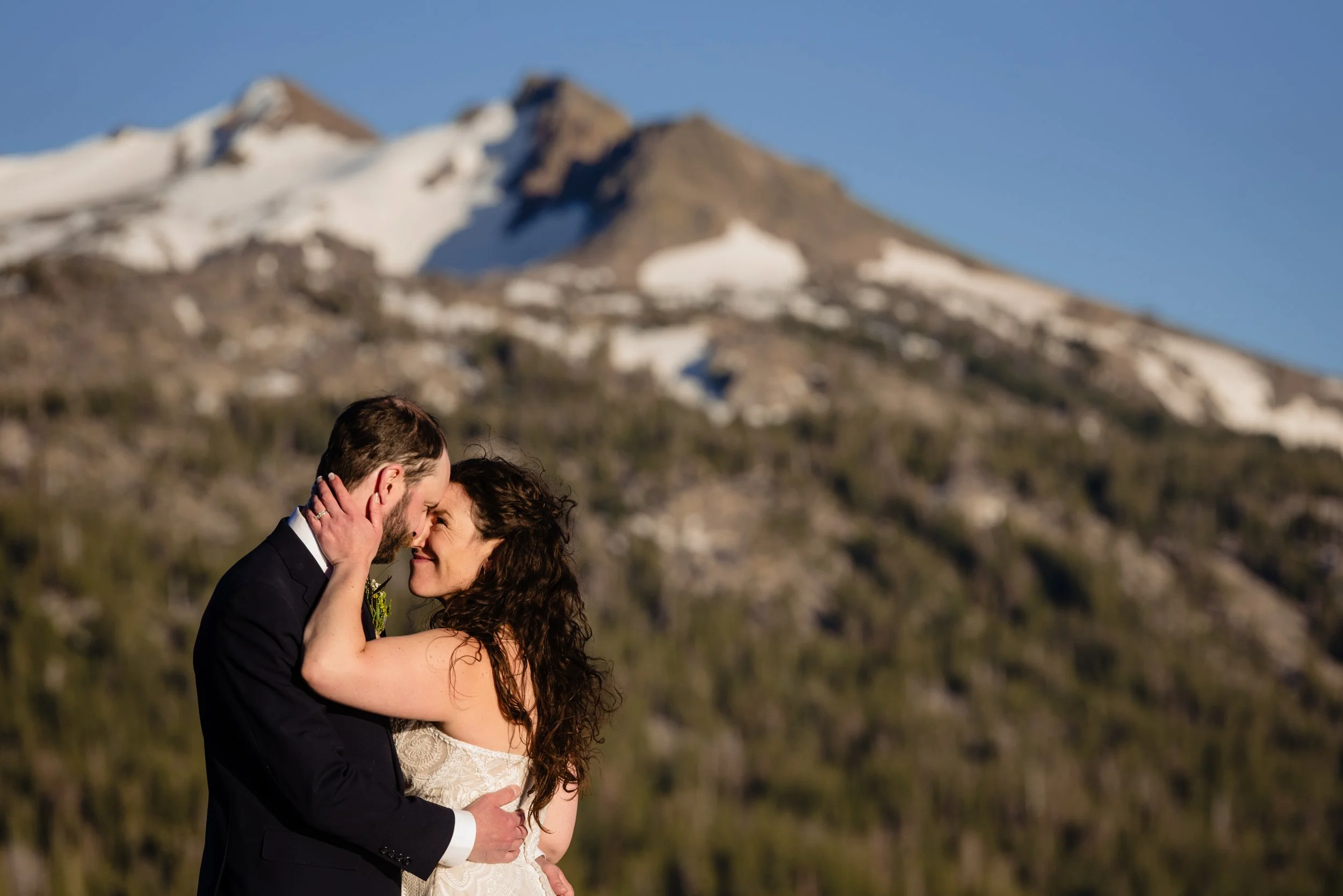 Nicki and Jed on wedding day