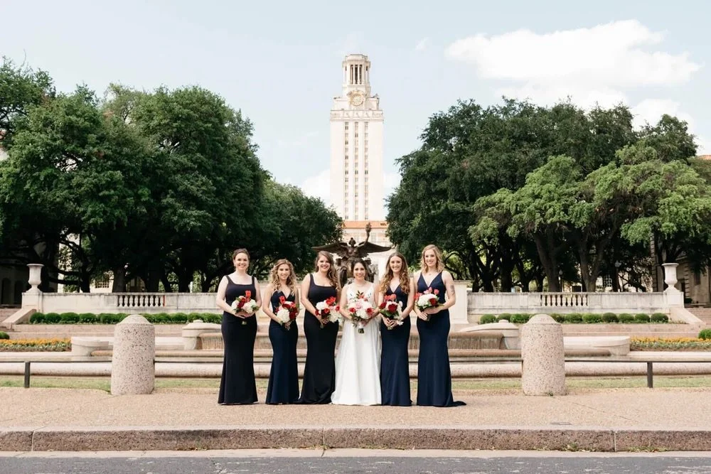 Bridal party downtown