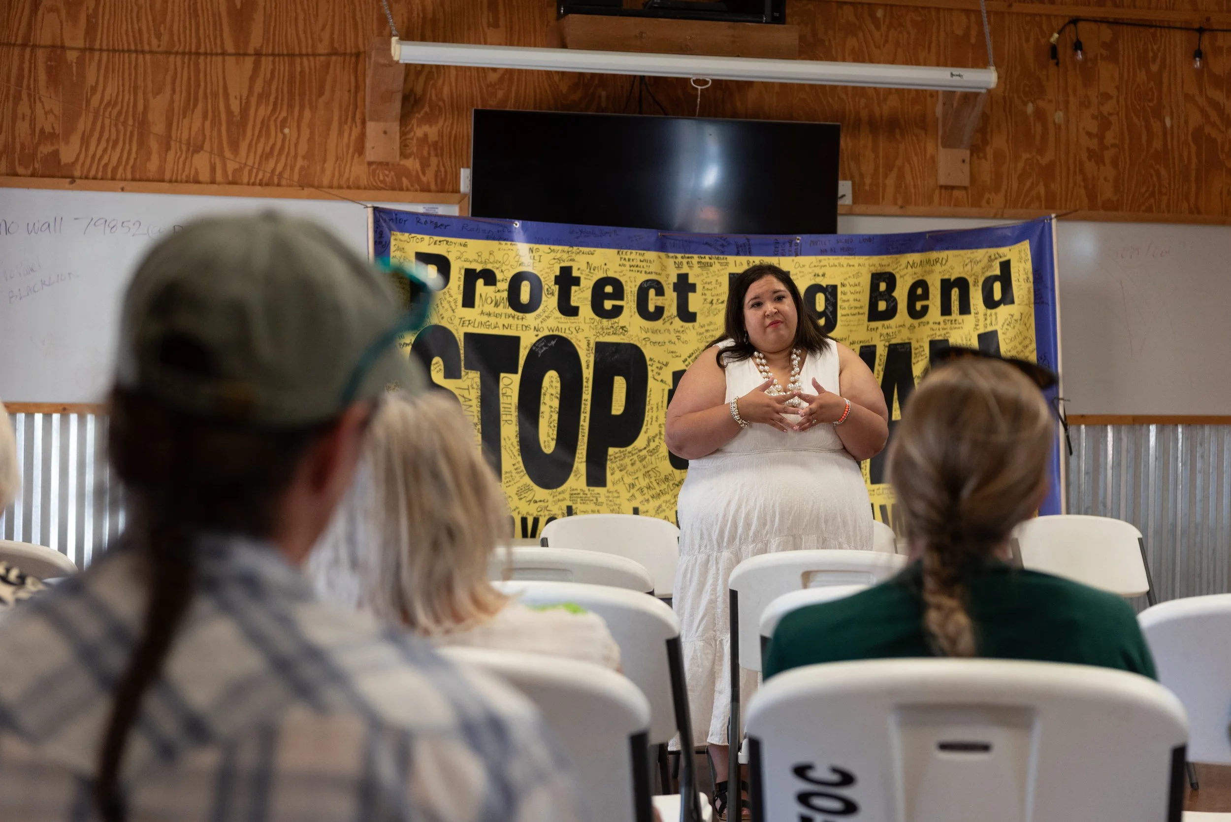 meeting about the Big Bend wall