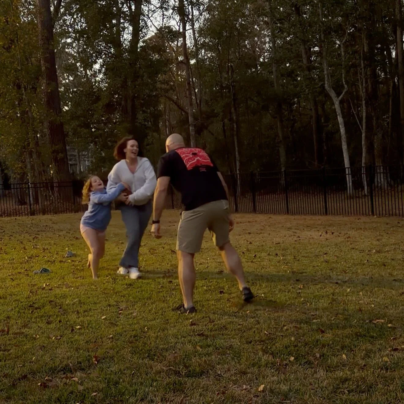 Behind all the pink and glam, it&rsquo;s really just this wild little team, in our sweats, laughing in the backyard. Thankful for all of you!