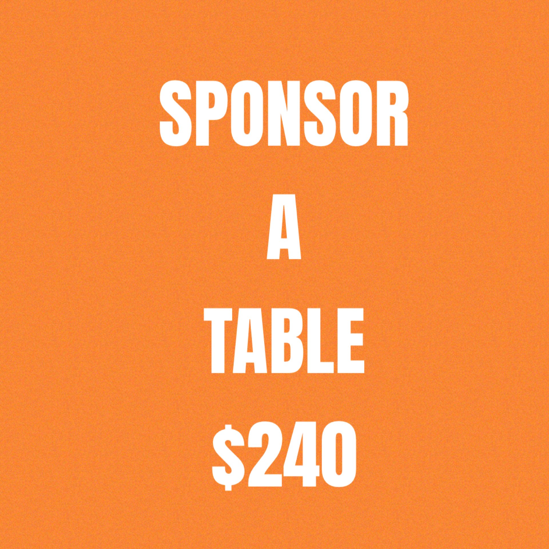 Sponsor a Table