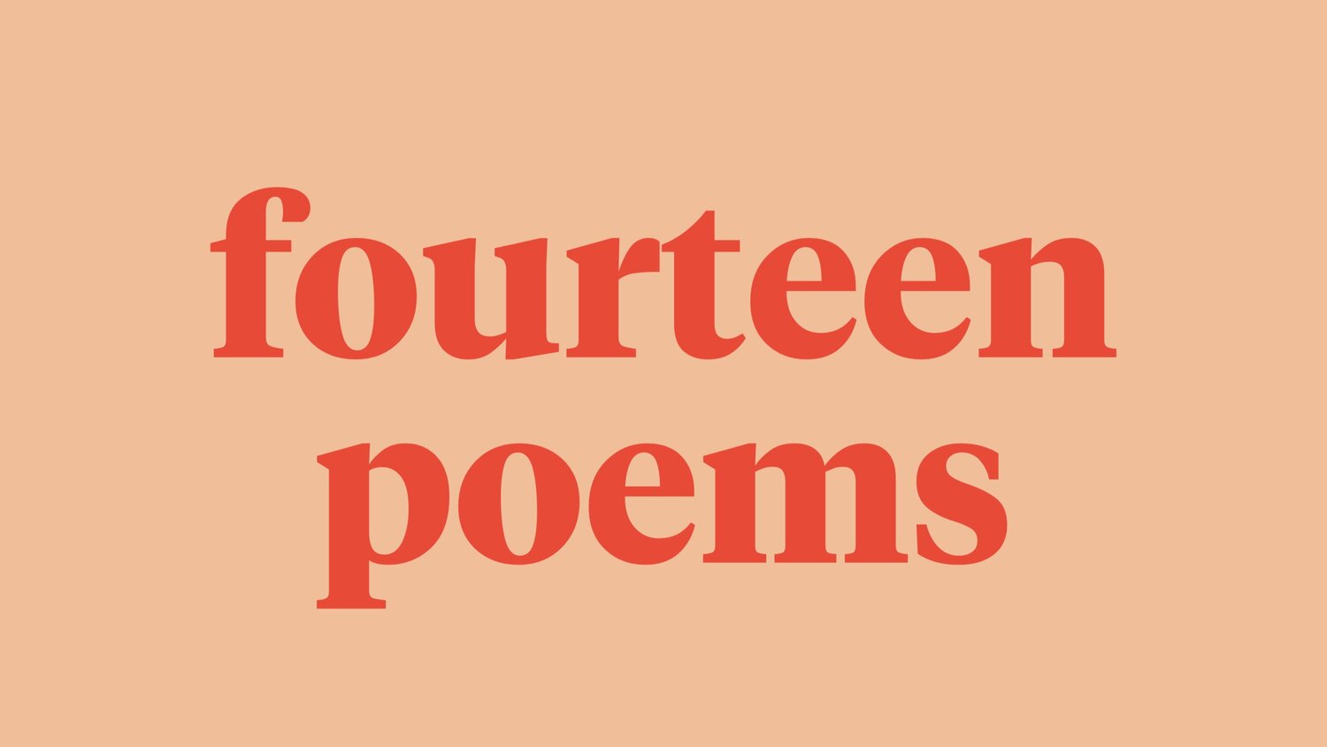 fourteen poems