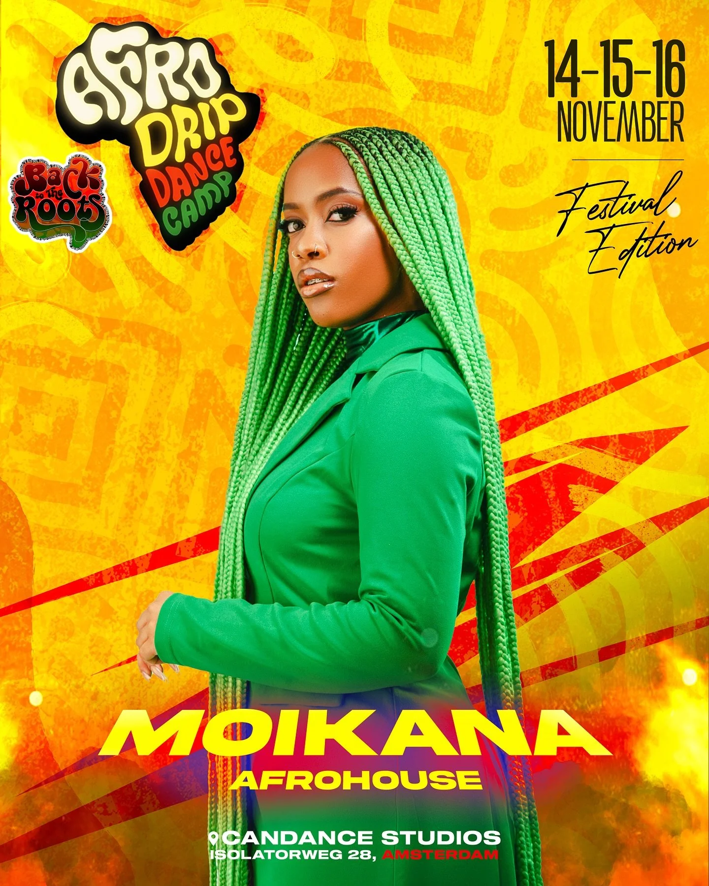 WELCOME @moikana_official TO AFRO DRIP DANCE CAMP❤️🔥 welcome the queen of Afro house coming to back to the roots representing Angola 🇦🇴 ❤️ a dancer with passion, fire and love for her craft is giving an Afro house class for everyone who wants to g