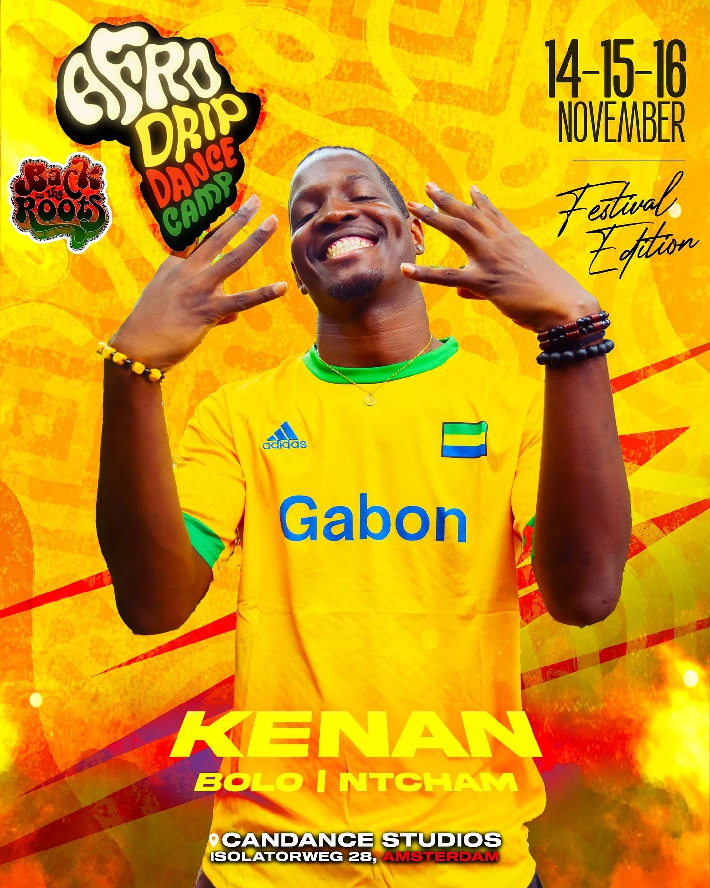 WELCOME @kenan_nsue TO AFRO DRIP DANCE CAMP🤞🏾🔥 Kenan an innovative dancer with unique flow and power straight from Gabon 🇬🇦 Get ready to dive deep into the raw energy of Ntcham and the unique groove of Bolo &mdash; two powerful street styles fro