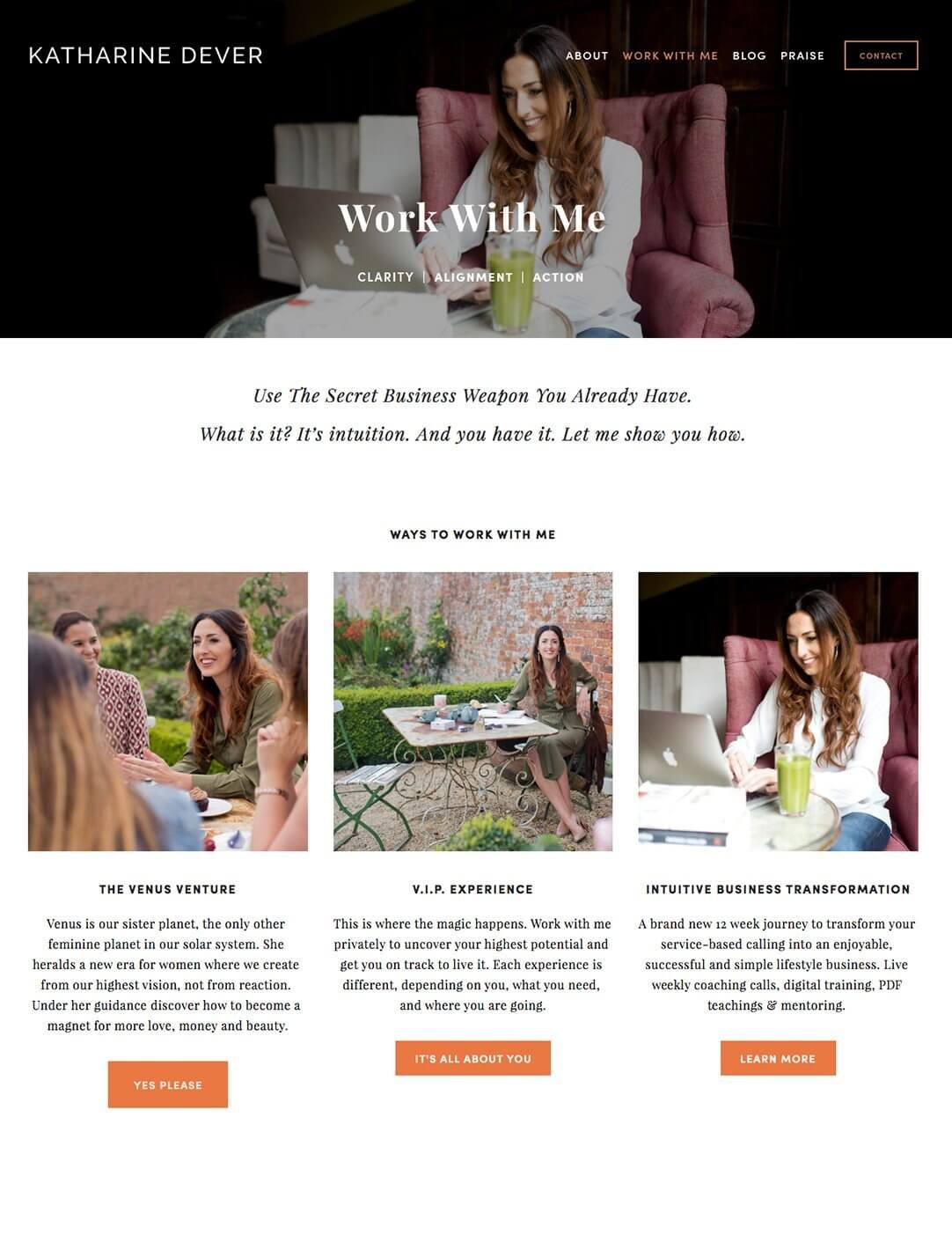 stylish brand and website design giving female entrepreneurs a website they feel confident with