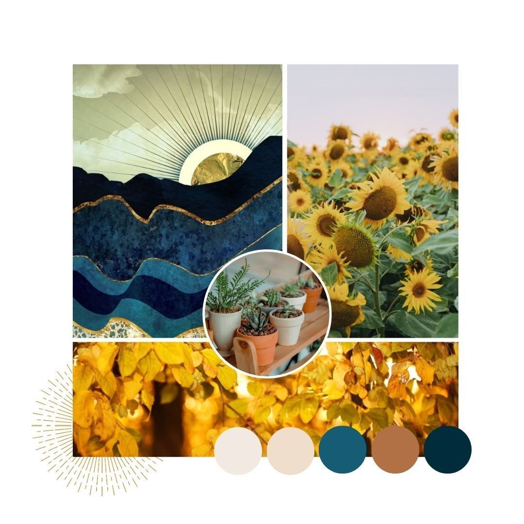 Suzi is such a bright character and when creating her mood board and thinking up her branding &amp; website&rsquo;s colour palette, I knew I didn&rsquo;t want it to feel muted. Whenever I think of Suzi, I think of sunshine and a really joyful person 