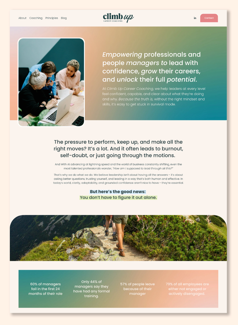 Climb Up, Career Coaching
