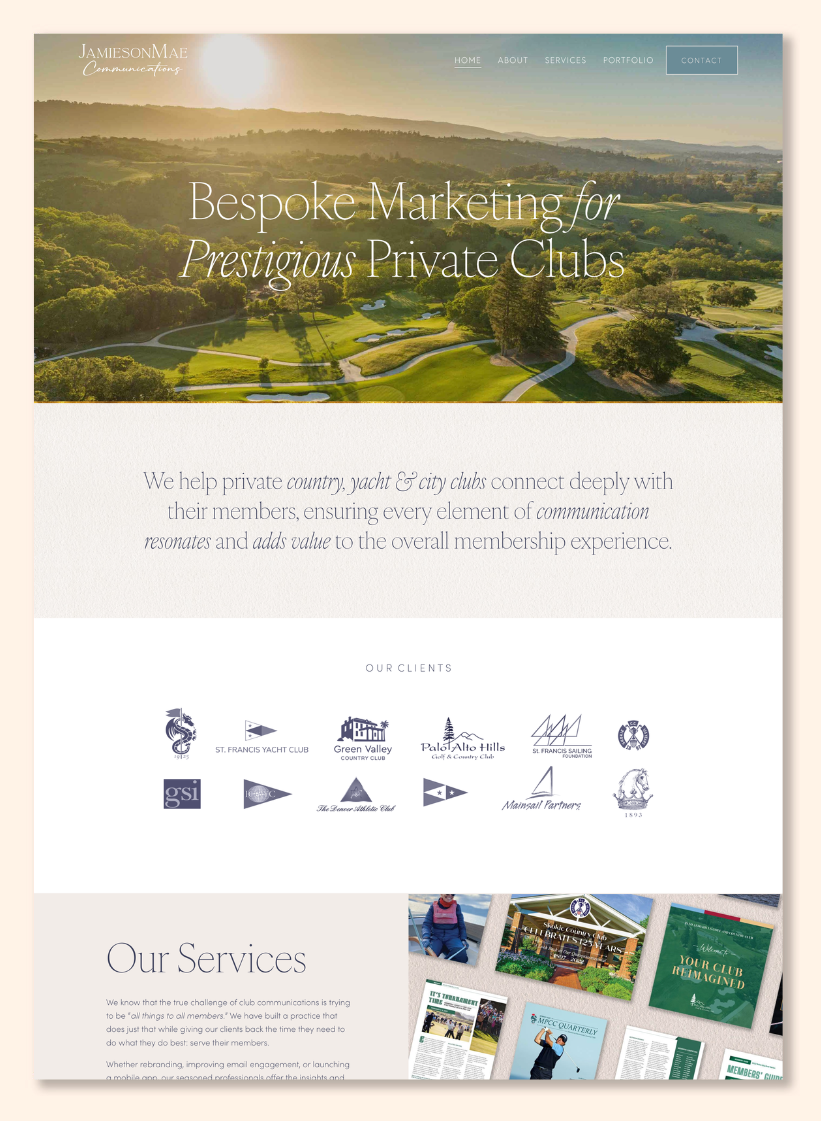 JamiesonMae Communications, Marketing Agency for Private Clubs