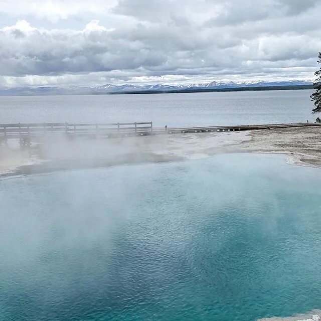 ⁣
The last hooray. ⠀⁣
⠀⁣
Stop #6- Yellowstone National Park.⠀⁣
⠀⁣
I visited Yellowstone with my parents when I was a kid. 🙌🏻⠀⁣
⠀⁣
Matt &amp; I visited Yellowstone on our first &amp; only trip together before we got married. 💛⠀⁣
⠀⁣
Visiting Yellows