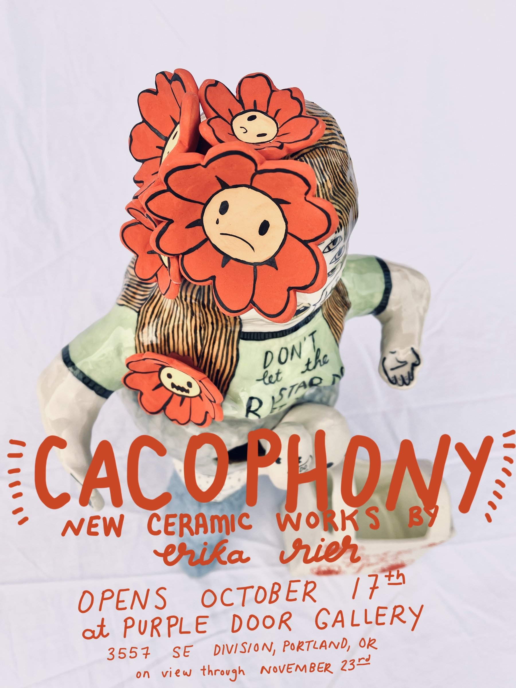 New Show, CACOPHONY, Opening October 17th @ The Purple Door, Portland OR