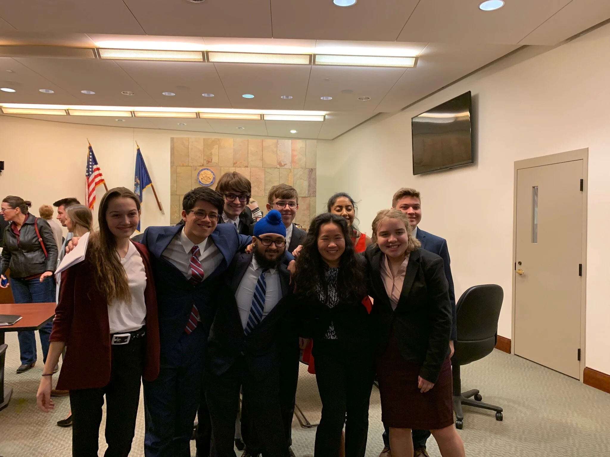 Photo by Roberto Cuadra Sr.2019 Mock Trial team at regional competition.