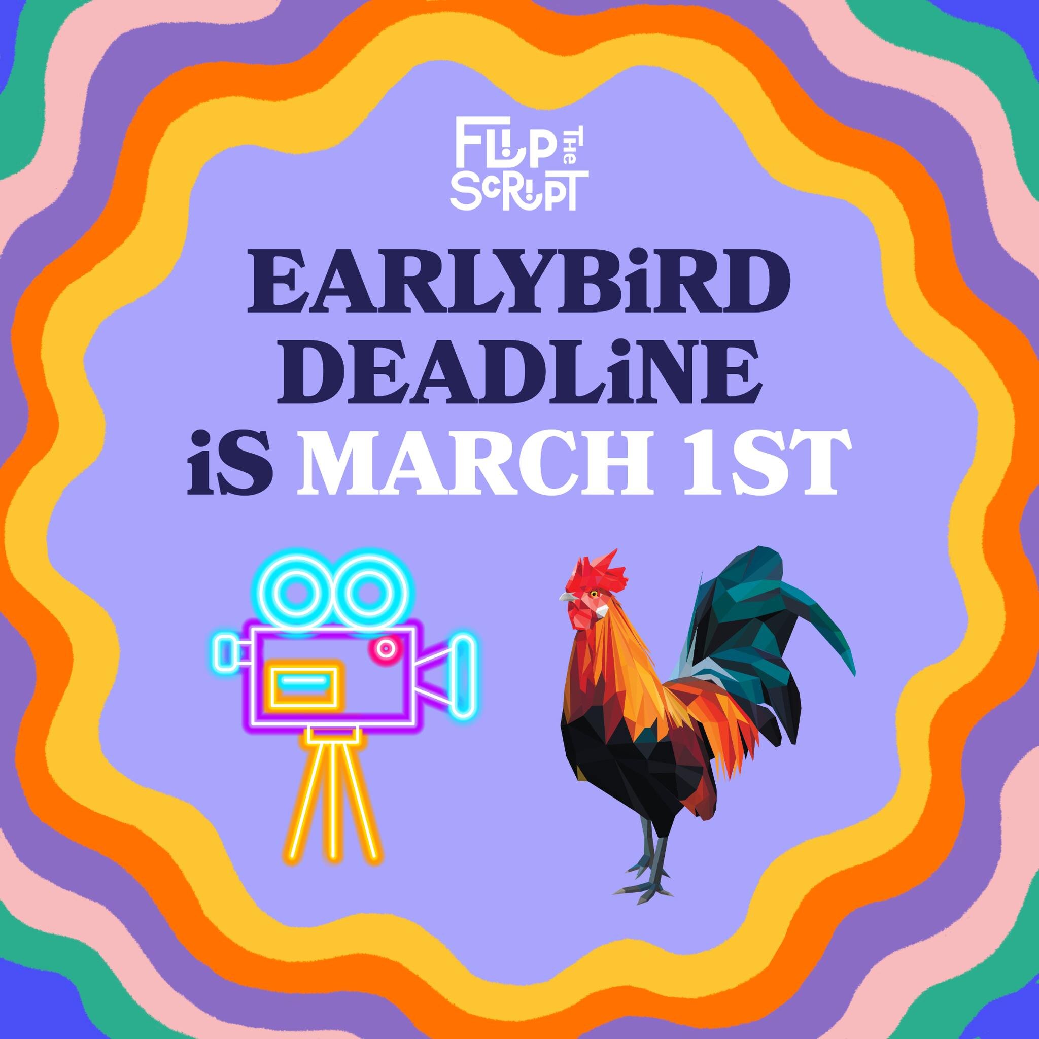 Our Earlybird Deadline is approaching which makes now a perfect time to submit your films to Flip the Script&rsquo;s 5th annual Queer Film Festival! Documentary, Narrative, Experimental, Animation &ndash; we want to see them all! #linkinbio

Send us 