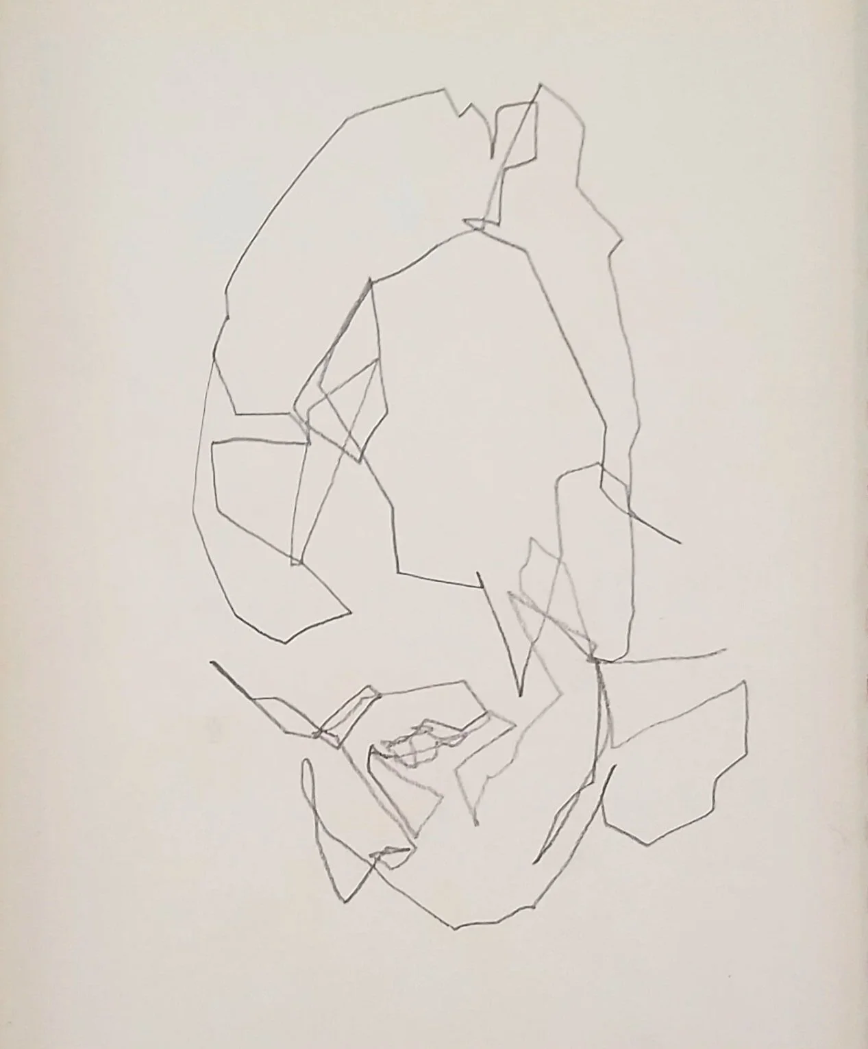 Mohawk, 2020, 6"x8", pencil on paper