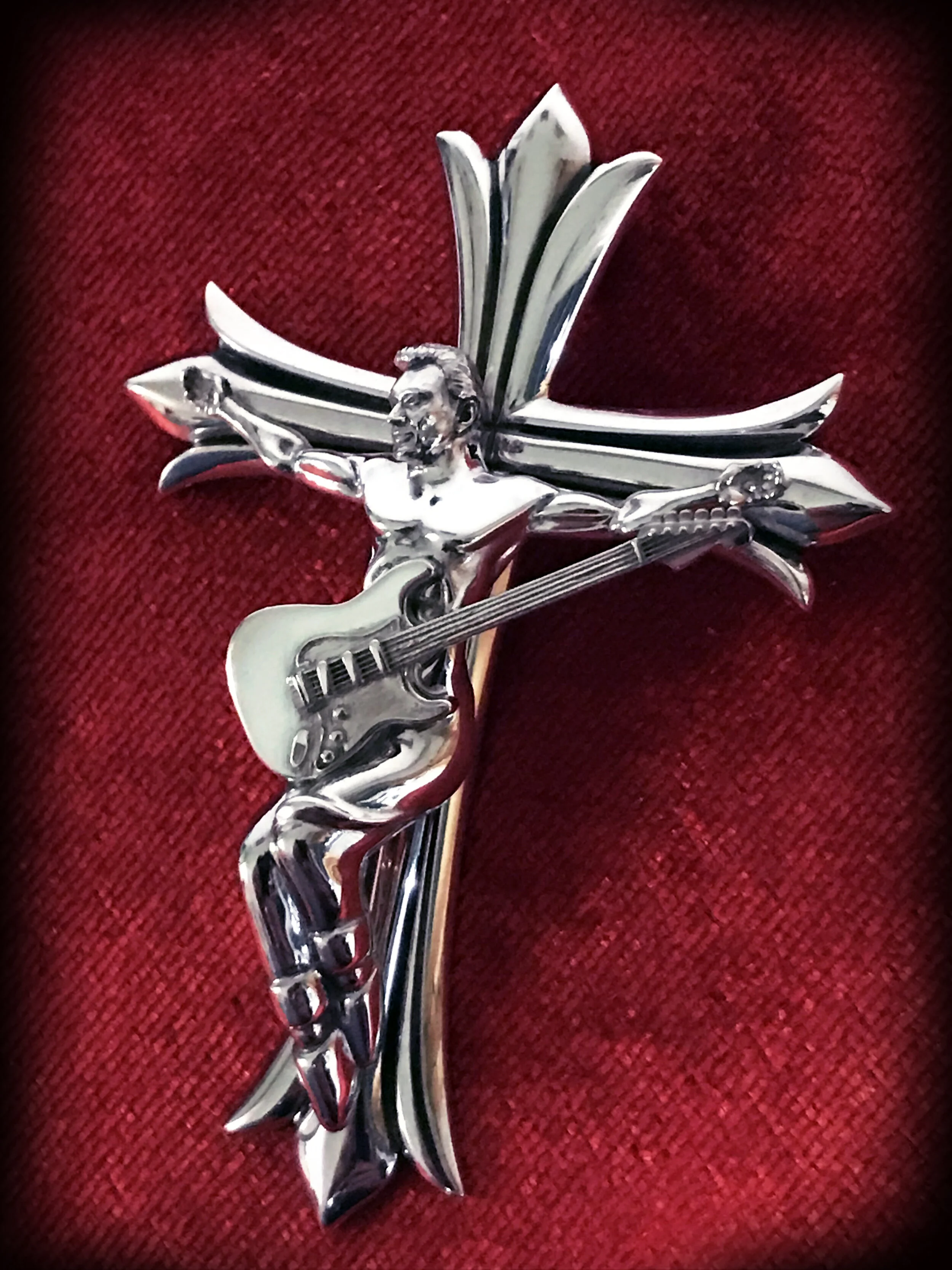 Pendentif Croix Guitare Jojo — JoeWeller