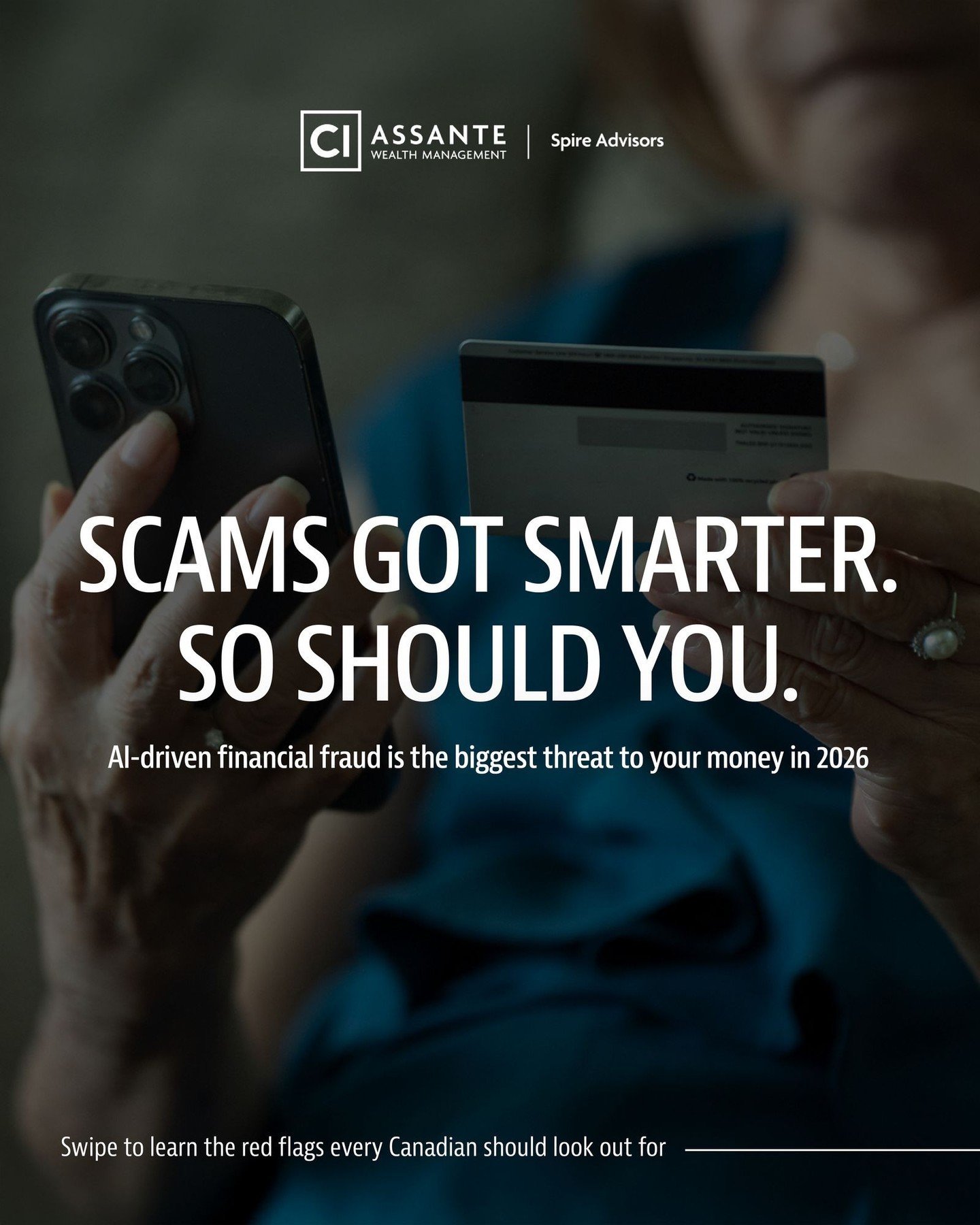 AI can now clone a voice in seconds. That "family member" calling in a panic, asking for money? It might not be them.

Financial scams in 2026 are harder to spot and easier to fall for. Swipe to see the red flags every Canadian should know 